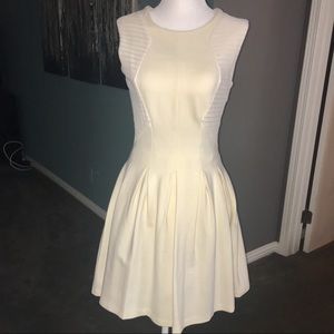 BCBG ivory/cream knee length dress NWT